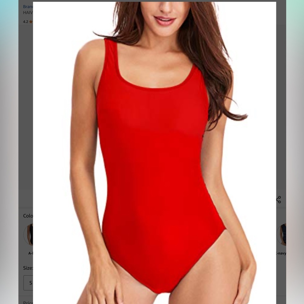 Womens One Piece Swimsuit Athletic Bathing Suits Training Sport Swimwear NWOT S